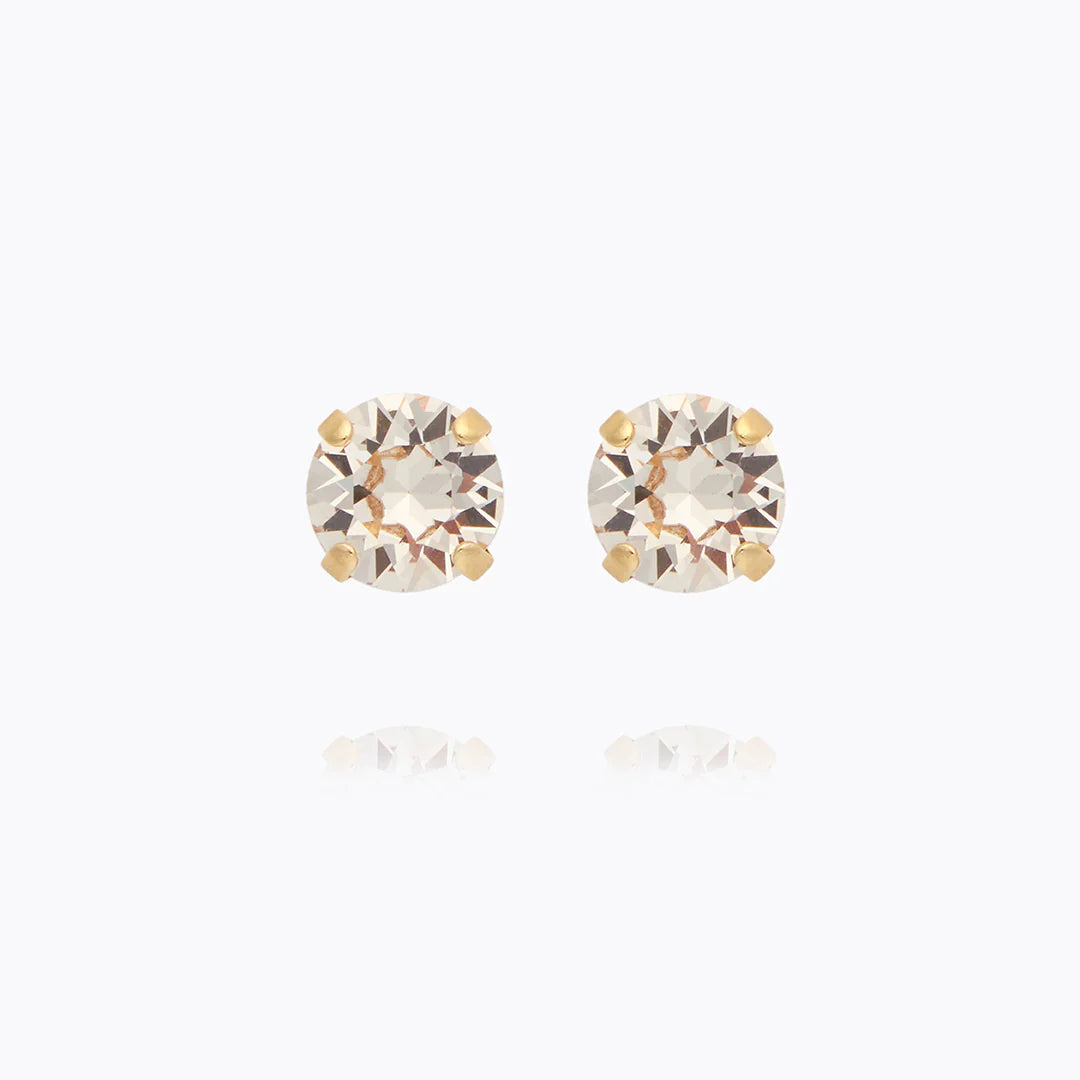 Classic Stud Earrings Gold Silk - Gold
