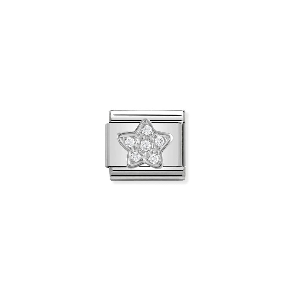 Cubic Zirconia Star Silver - Silver